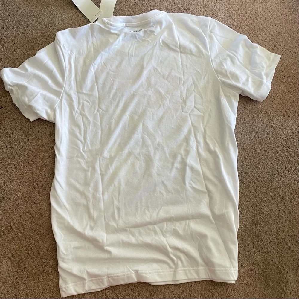 NWT men’s adidas climalite T-shirt medium SS short sleeve white design